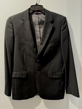 Boys Black Suit Two-Button Jacket & Pants